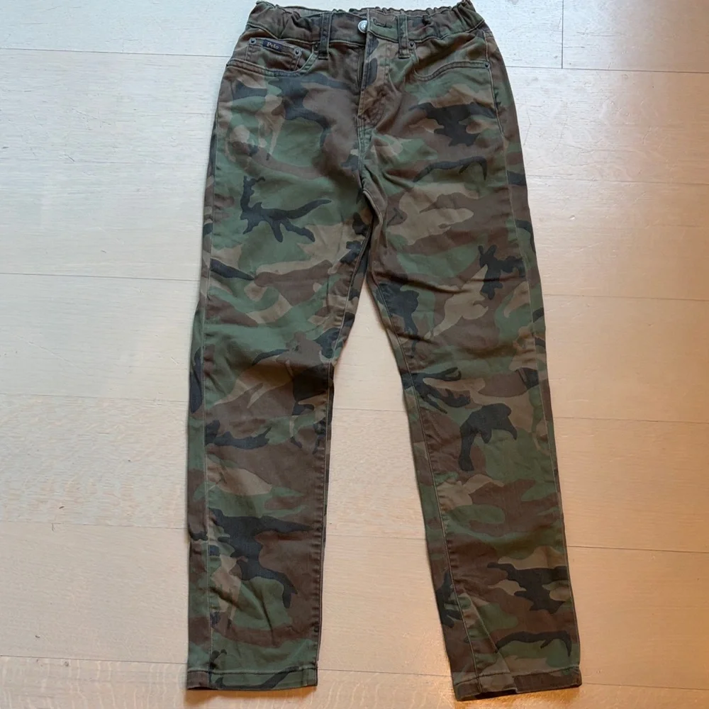 Ralph Lauren Boys Camo Jeans in Green and Brown